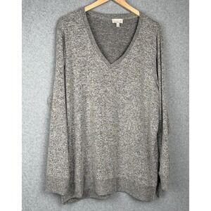 Lucky Brand Womens XXL Gray V Neck Knit Sweater Philippines
